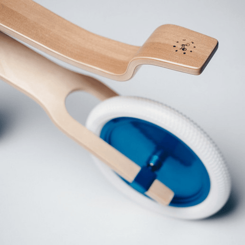 Image of Brum Brum Design Loopfiets Eiken Blauwe Banden achterkant