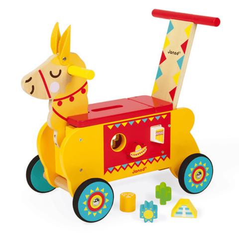 Image of Janod Loopauto Lama zijkant