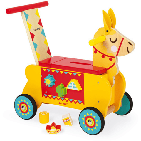 Image of Janod Loopauto Lama zijkant