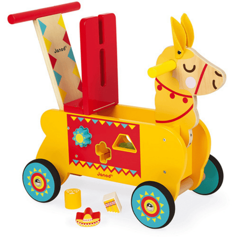 Image of Janod Loopauto Lama zijkant