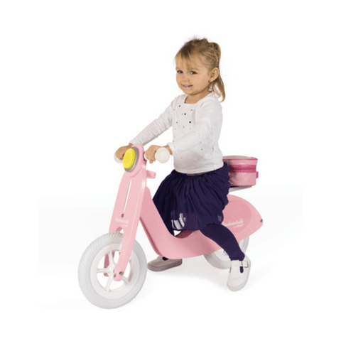 Image of Janod Scooter Mademoiselle Roze zijkant