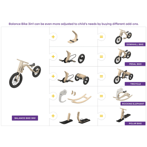 Image of Leg & Go lichtgewicht loopfiets accessoires