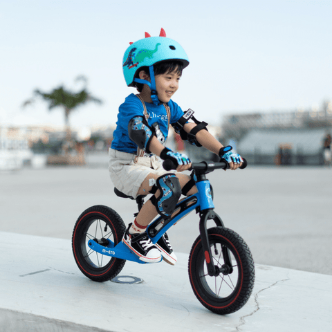 Image of Micro Loopfiets Deluxe Blauw zijkant