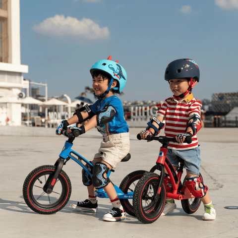 Image of Micro Loopfiets Deluxe Blauw zijkant