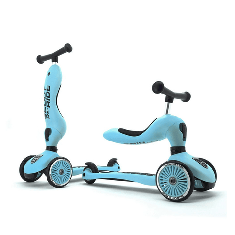 Image of Scoot and Ride Highwaykick 1 Blueberry zijkant