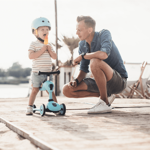 Image of Scoot and Ride Highwaykick 1 Blueberry zijkant