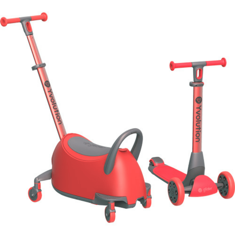 Yglider Luna 2-in-1 Rood zijkant