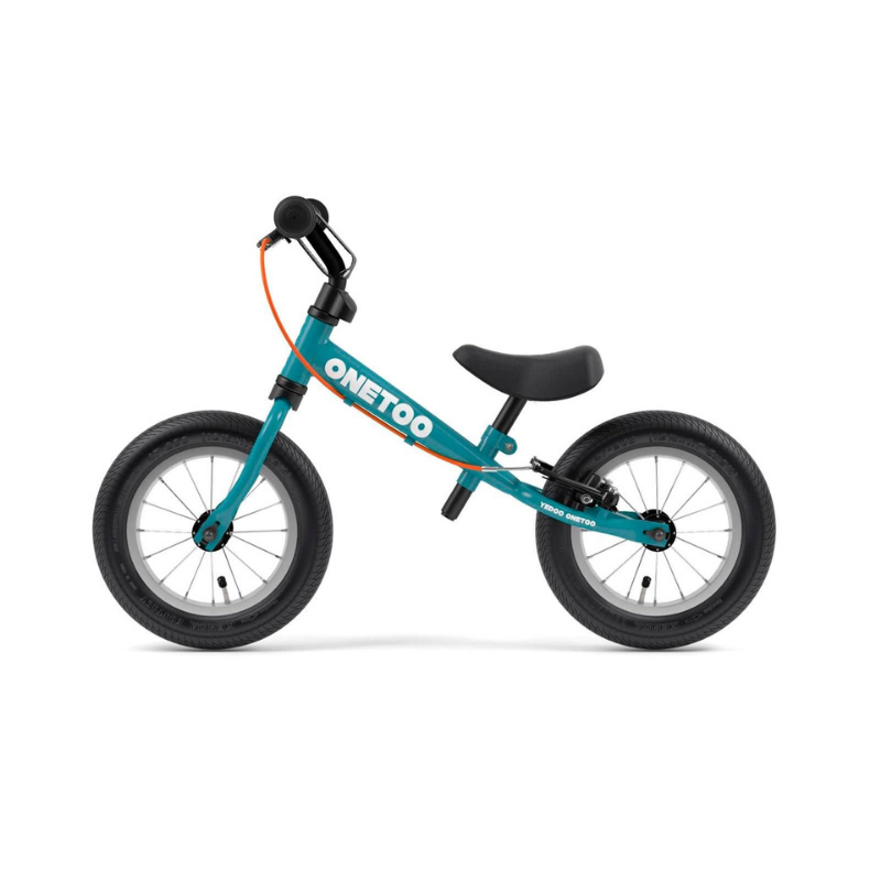 Yedoo OneToo Trainingsbike Tealblue loopfiets zijkant