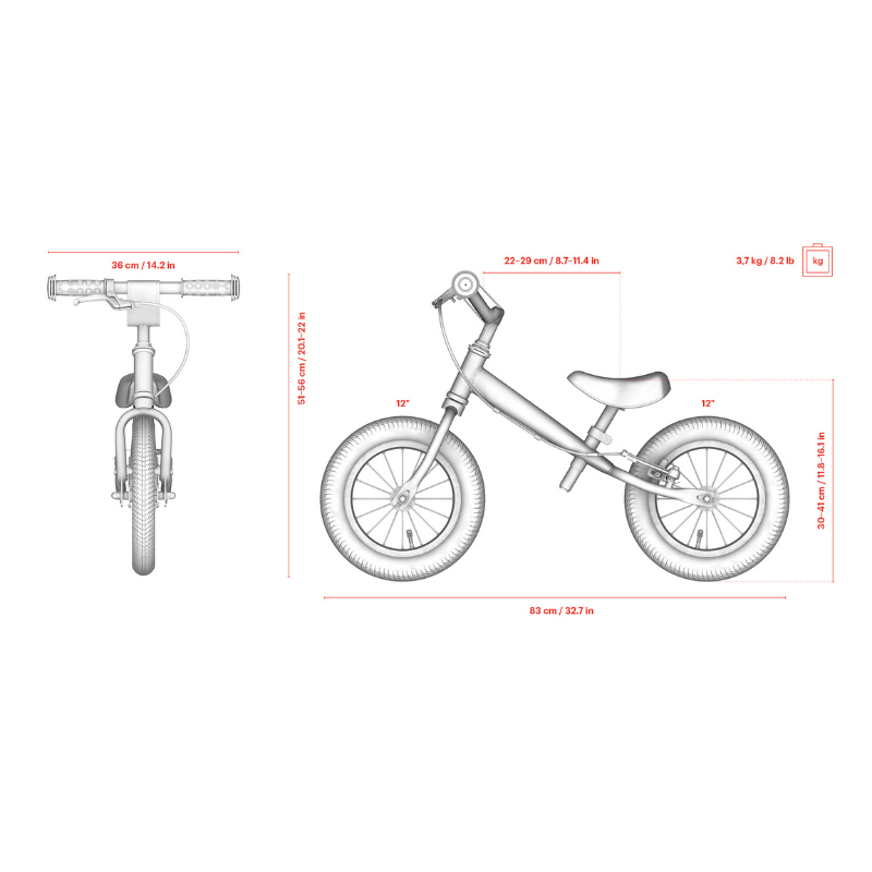 Yedoo TooToo Emoji Loopfiets Rood