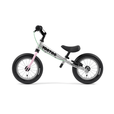 Image of Yedoo YooToo Trainingsbike Candypink loopfiets zijkant