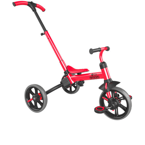 Image of Yvelo Flippa Loopfiets Rood zijkant