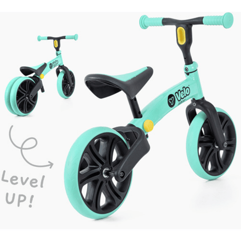 Image of Yvelo Junior loopfiets groen zijkant