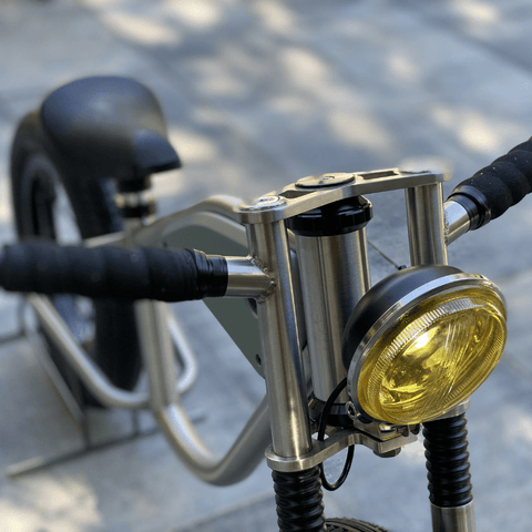 Image of Roel van Heur unieke handgemaakte loopfiets voorkant