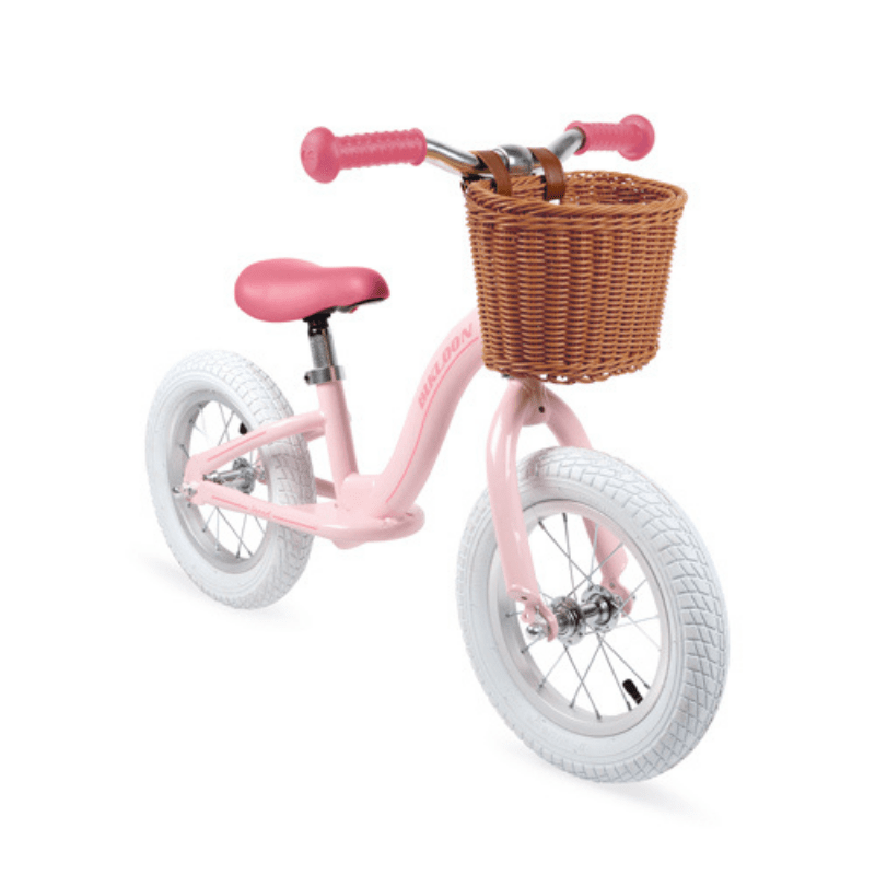 Janod Bikloon Vintage Metaal Roze Zijkant mand