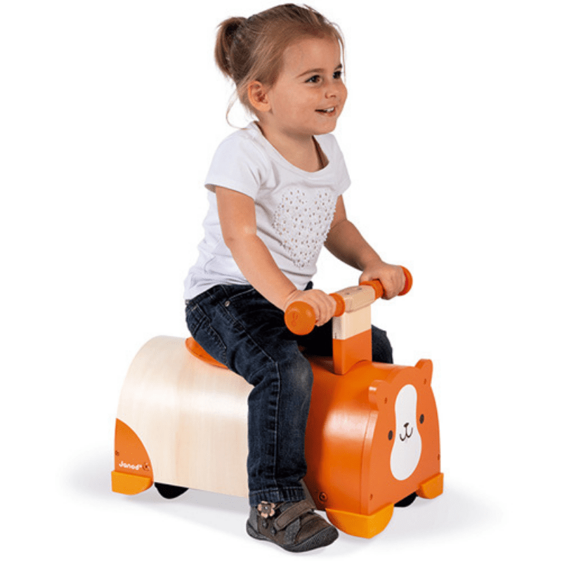 Janod Loopauto Hamster zijkant