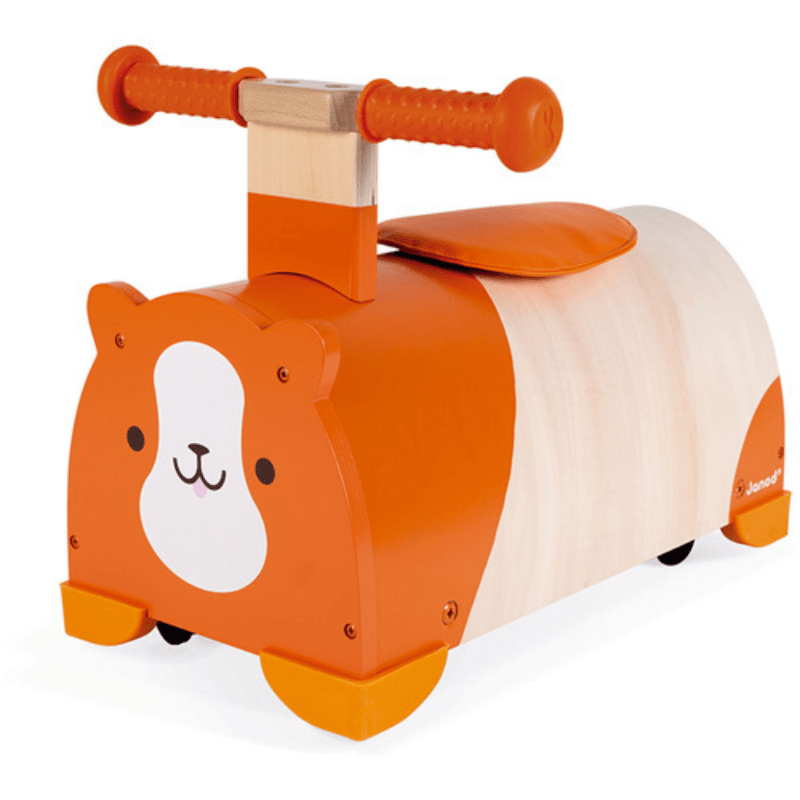 Janod Loopauto Hamster zijkant