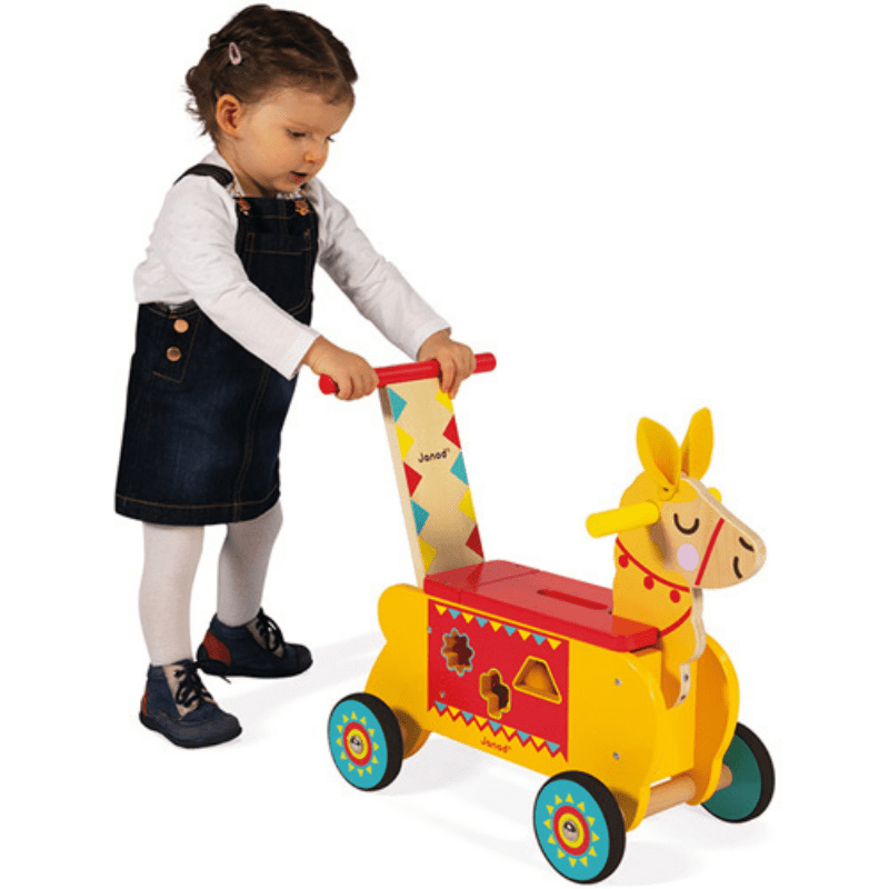 Janod Loopauto Lama zijkant