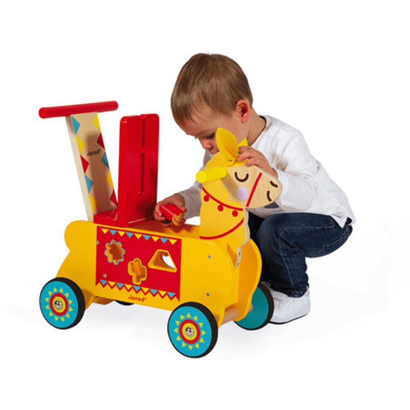 Janod Loopauto Lama zijkant