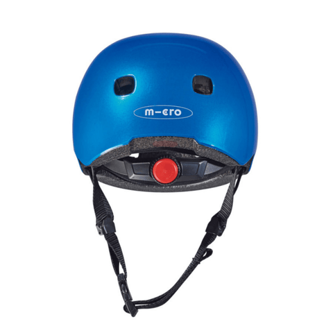 Micro Helm Deluxe Blauw Metallic achterkant