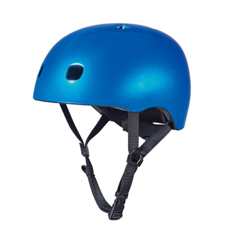 Micro Helm Deluxe Blauw Metallic zijkant