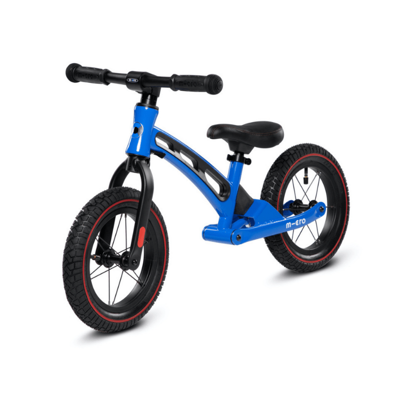 Micro Loopfiets Deluxe Blauw zijkant