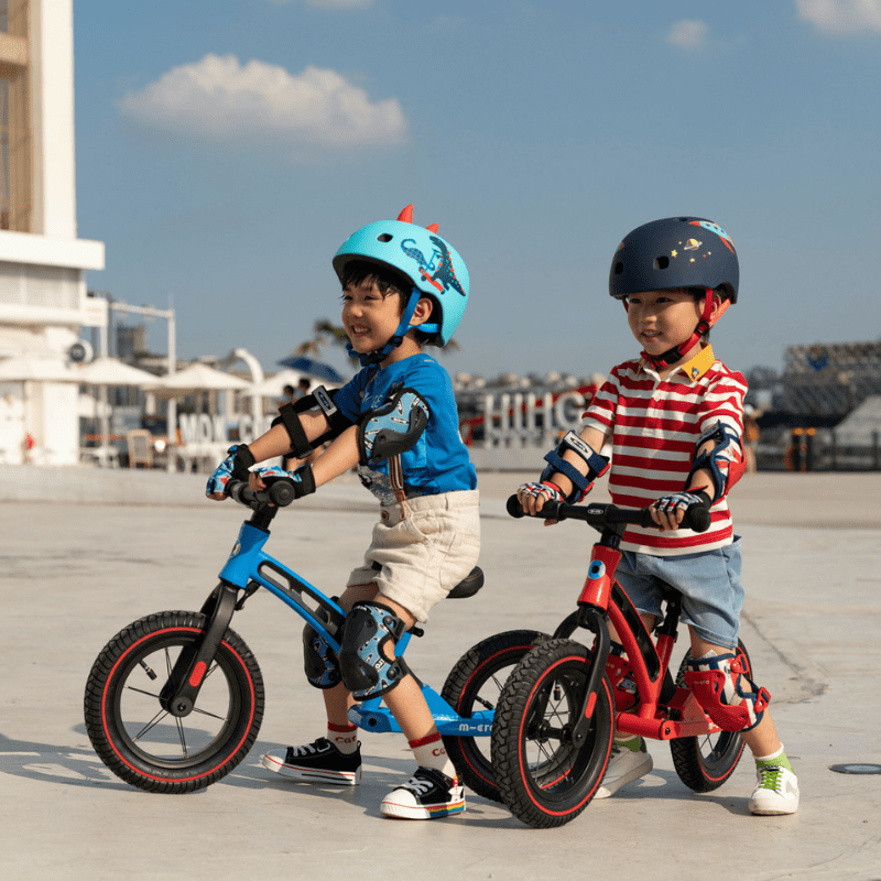 Micro Loopfiets Deluxe Blauw zijkant