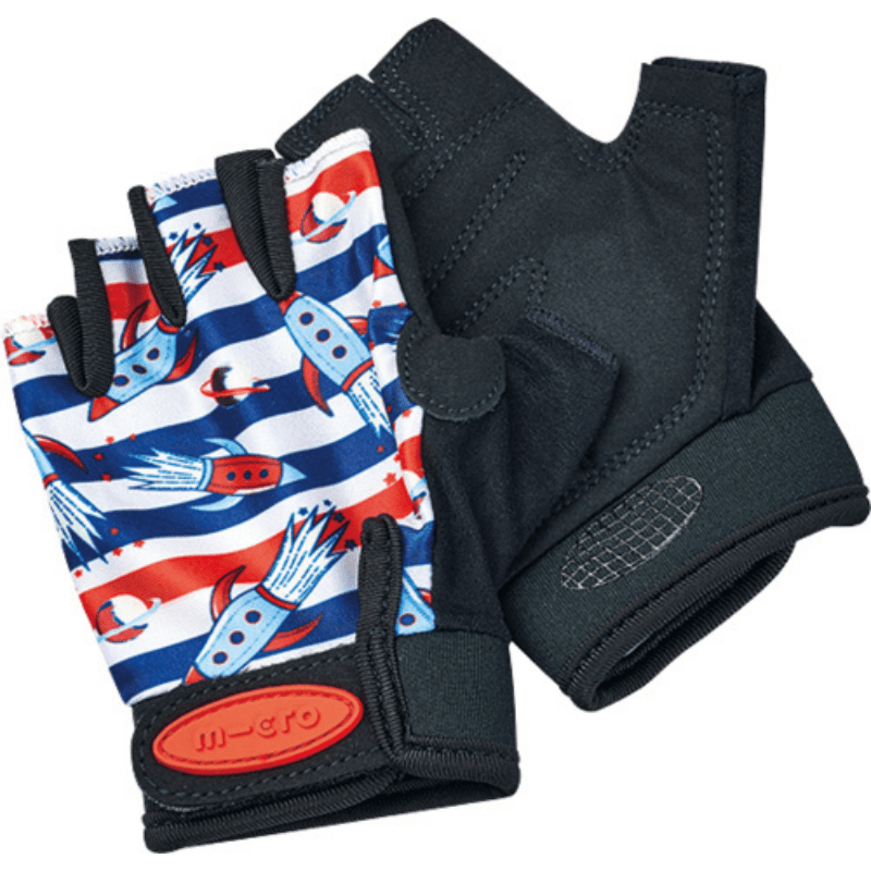 Micro vingerloze handschoenen raket print