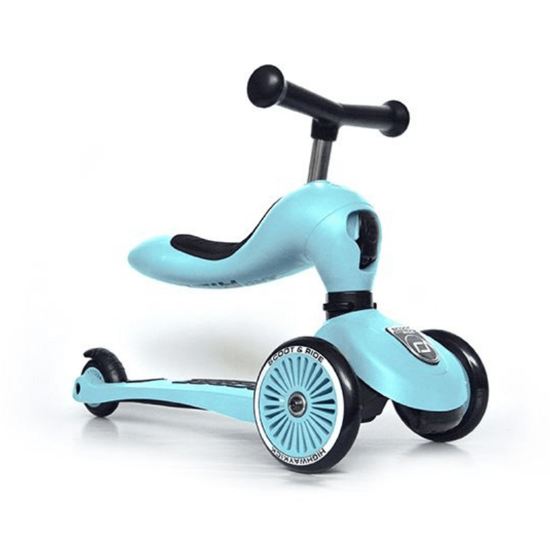 Scoot and Ride Highwaykick 1 Blueberry zijkant