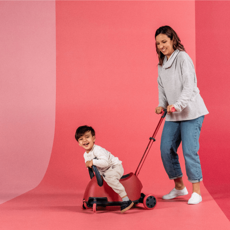 Yglider Luna 2-in-1 Rood zijkant