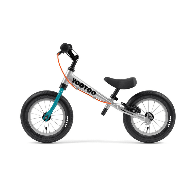 Yedoo YooToo Trainingsbike Tealblue loopfiets zijkant