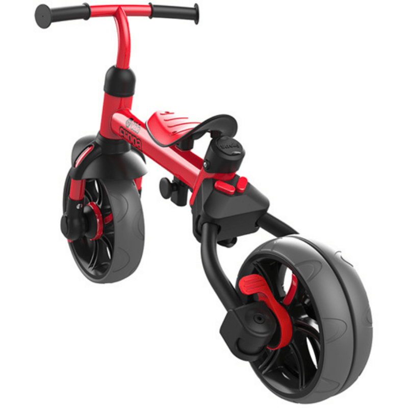 Yvelo Flippa Loopfiets Rood zijkant