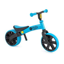 Yvelo Junior Loopfiets Blauw zijkant