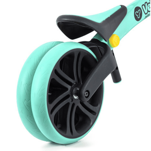 Image of Yvelo Junior loopfiets groen wiel