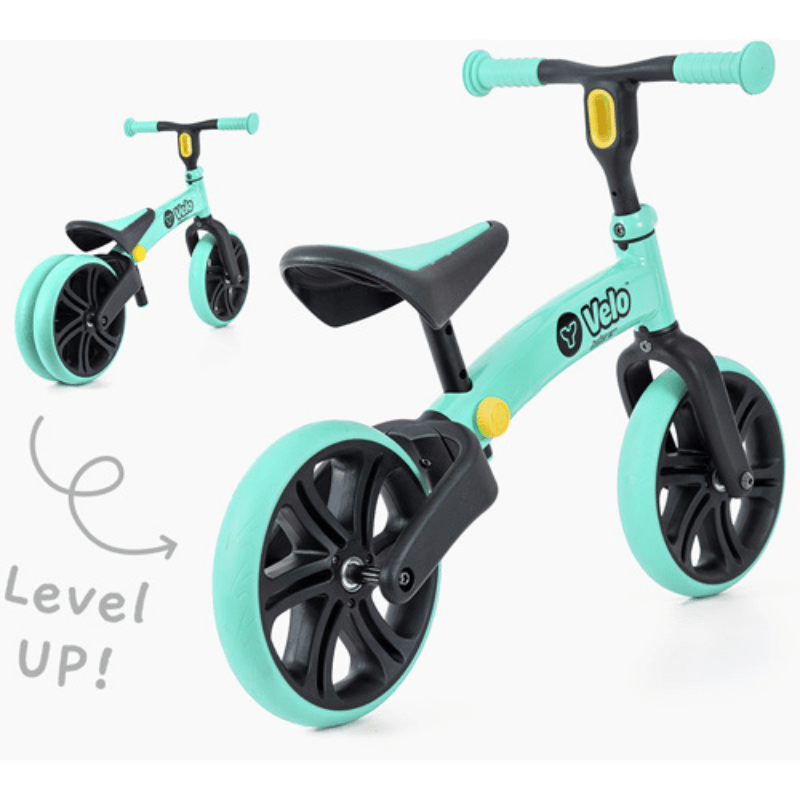 Yvelo Junior loopfiets groen zijkant