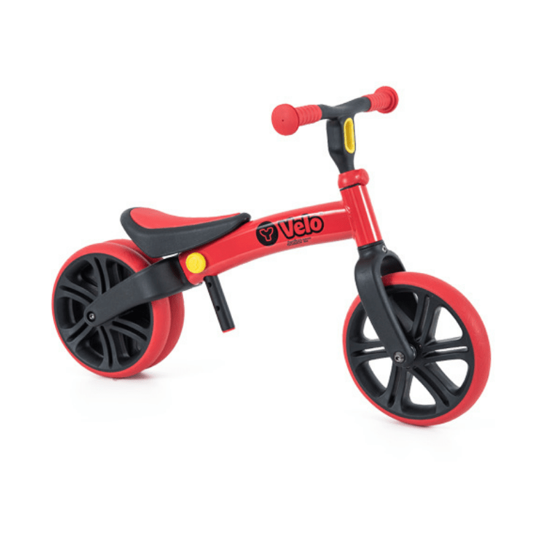 Yvelo Junior Loopfiets Rood zijkant