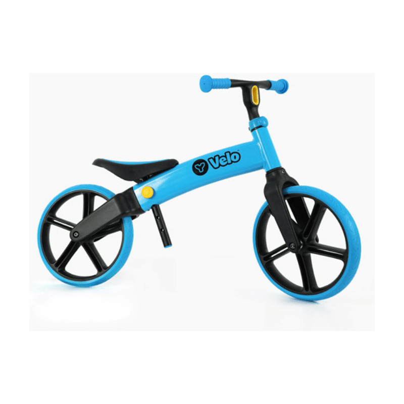 Yvelo Senior Loopfiets Blauw zijkant