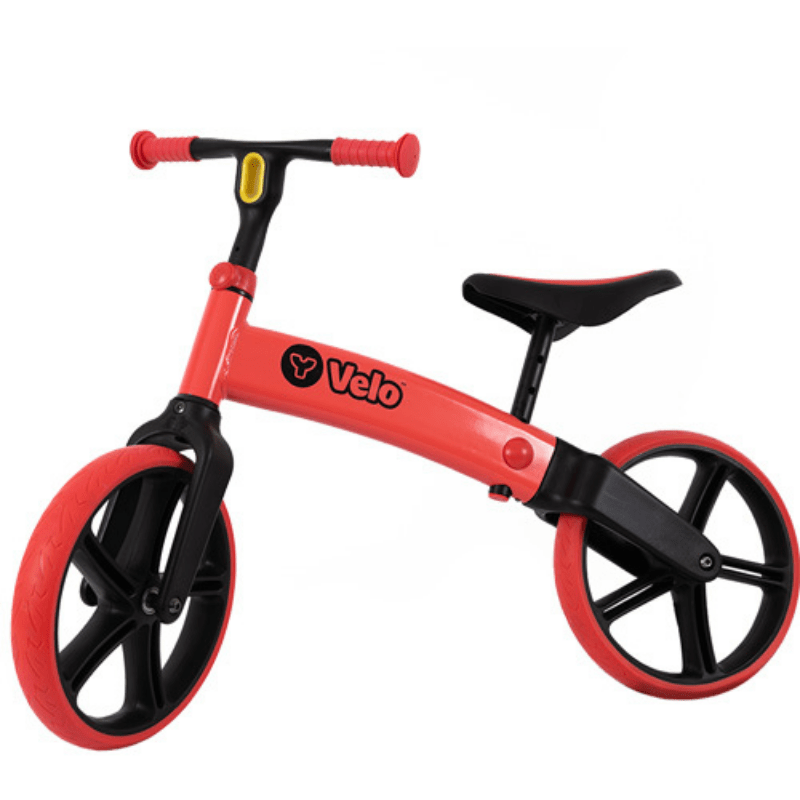 Yvelo Senior Loopfiets Rood zijkant