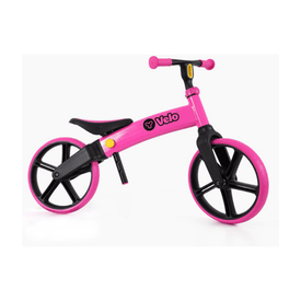 Yvelo Senior Loopfiets Roze zijkant