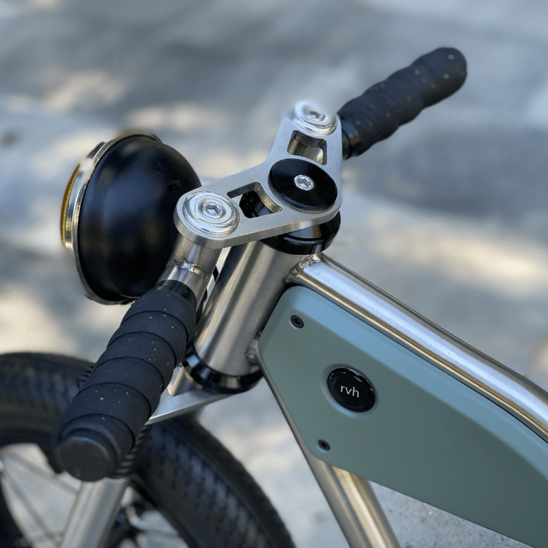 Roel van Heur unieke handgemaakte loopfiets stuur